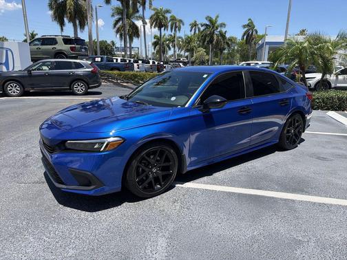 Aegean Blue Metallic 2023 Honda Civic Sport