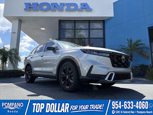 Lunar Silver Metallic 2023 Honda CR-V Hybrid Sport Touring AWD