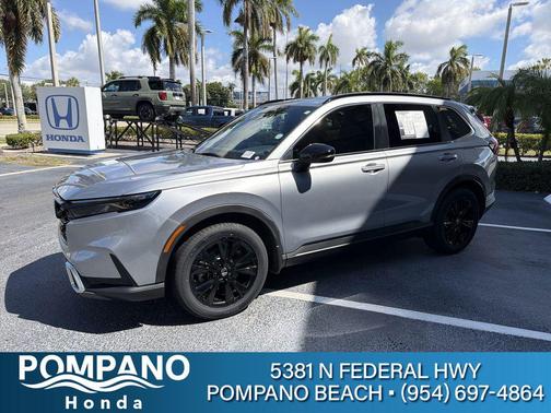 Lunar Silver Metallic 2023 Honda CR-V Hybrid Sport Touring AWD