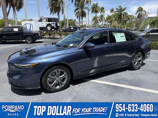 Canyon River Blue Metallic 2026 Honda Accord Hybrid EX-L