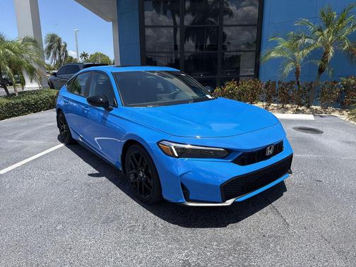 Boost Blue Pearl 2026 Honda Civic Hybrid Sport