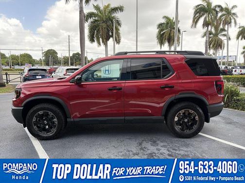 Radiant Red Metallic II 2026 Honda Passport AWD TrailSport Elite