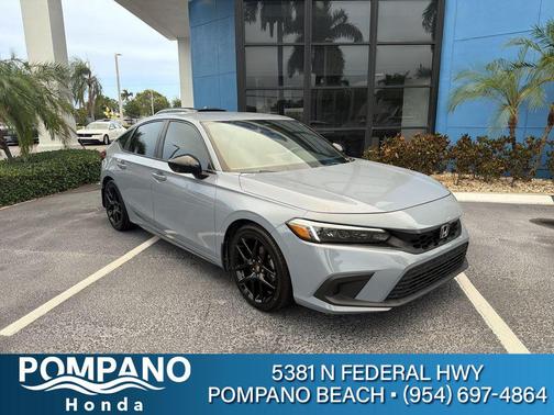 Gray 2024 Honda Civic Sport