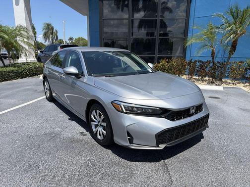 Solar Silver Metallic 2026 Honda Civic LX