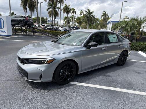 Solar Silver Metallic 2026 Honda Civic Sport