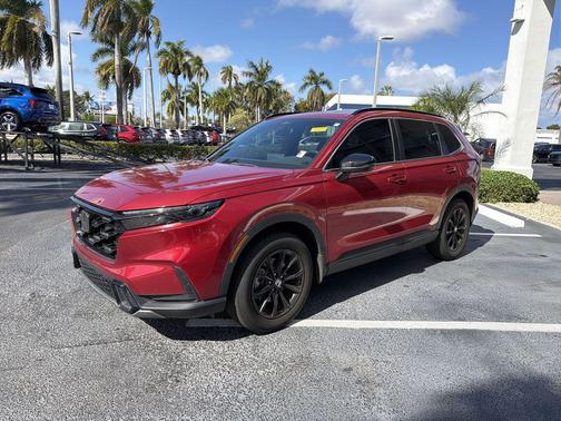 Radiant Red Metallic 2024 Honda CR-V Hybrid Sport AWD