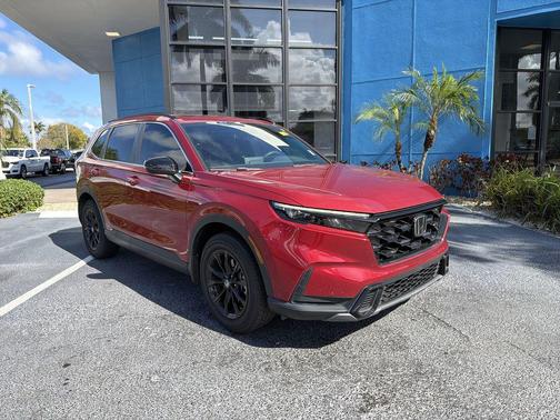 Radiant Red Metallic 2024 Honda CR-V Hybrid Sport AWD