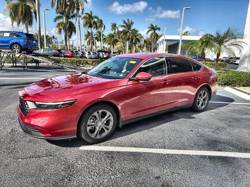 Radiant Red Metallic 2024 Honda Accord EX