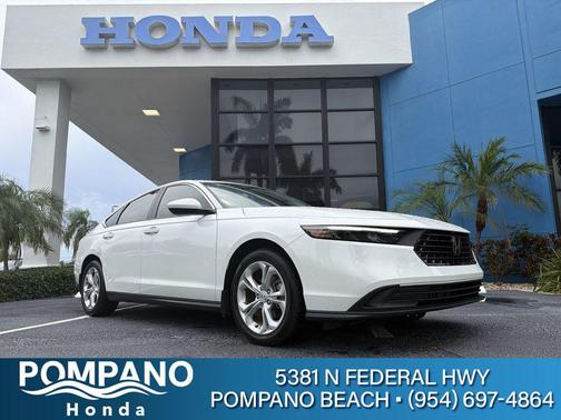 Platinum White Pearl 2023 Honda Accord LX 1.5T