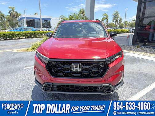 Radiant Red Metallic 2026 Honda CR-V Hybrid Sport-L FWD
