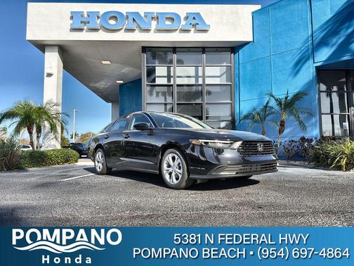 Crystal Black Pearl 2026 Honda Accord LX 1.5T