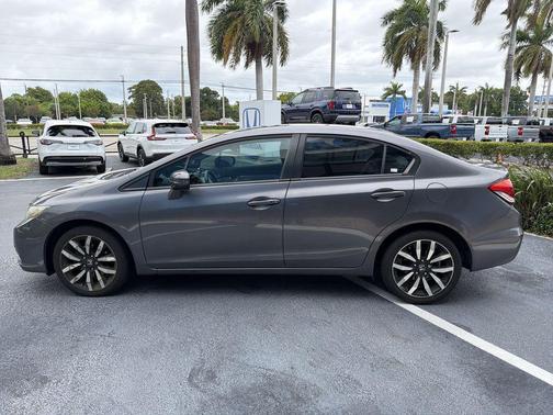 Modern Steel Metallic 2015 Honda Civic EX-L
