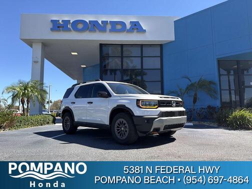 Platinum White Pearl 2026 Honda Passport AWD TrailSport