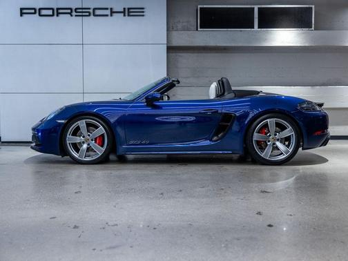 Blue 2021 Porsche 718 Boxster GTS 4.0