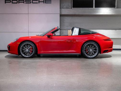 Red 2019 Porsche 911 Targa 4S