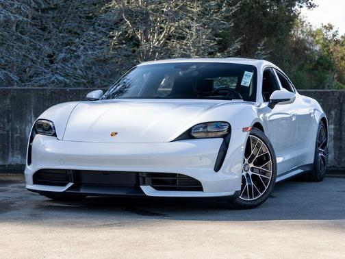 White 2023 Porsche Taycan Turbo