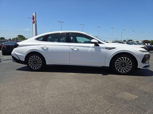 White 2025 Hyundai SONATA Hybrid SEL