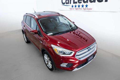 Red 2017 Ford Escape Titanium