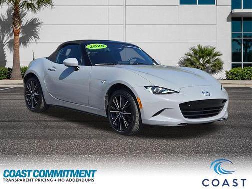 Aero Gray Metallic 2025 Mazda MX-5 Miata Grand Touring
