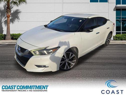 Pearl White 2016 Nissan Maxima 3.5 SV
