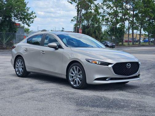 Platinum Quartz Metallic 2026 Mazda Mazda3 FWD w/Preferred Package