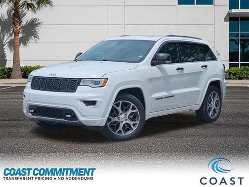 Bright White Clearcoat 2019 Jeep Grand Cherokee Overland