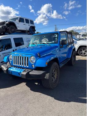 Hydro Blue Pearl Coat 2016 Jeep Wrangler Sahara