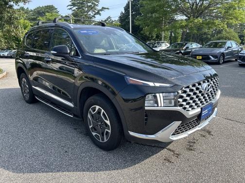 Black 2023 Hyundai SANTA FE HEV Blue