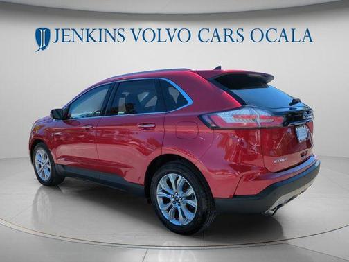 Red 2020 Ford Edge Titanium