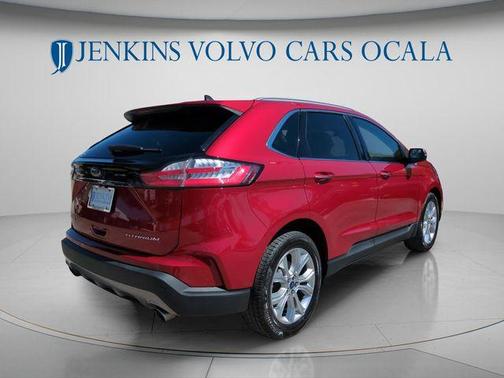 Red 2020 Ford Edge Titanium