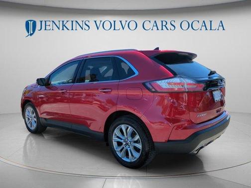 Red 2020 Ford Edge Titanium
