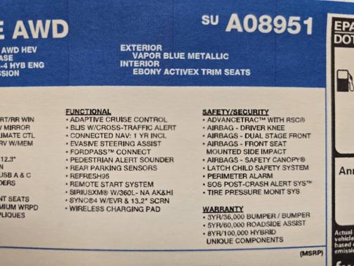 2025 Ford Escape Platinum