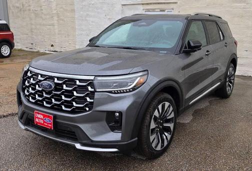 Carbonized Gray 2026 Ford Explorer Platinum AWD 4dr SUV