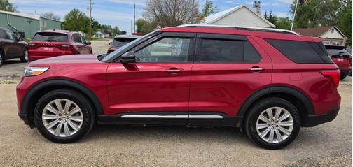 Rapid Red Metallic Tinted Clearcoat 2024 Ford Explorer Limited AWD 4dr SUV