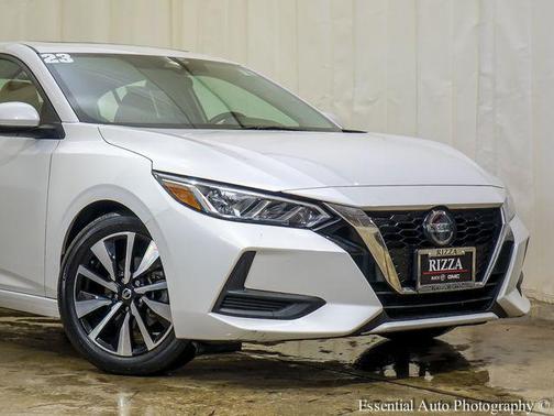 Aspen White Tricoat 2023 Nissan Sentra SV