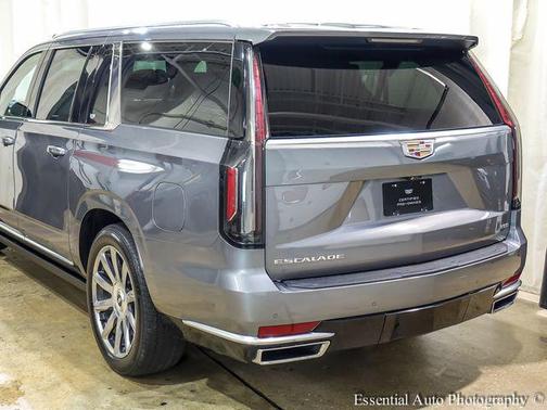 Satin Steel Metallic 2021 Cadillac Escalade ESV Premium Luxury Platinum