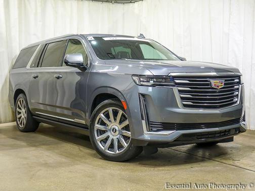 Satin Steel Metallic 2021 Cadillac Escalade ESV Premium Luxury Platinum