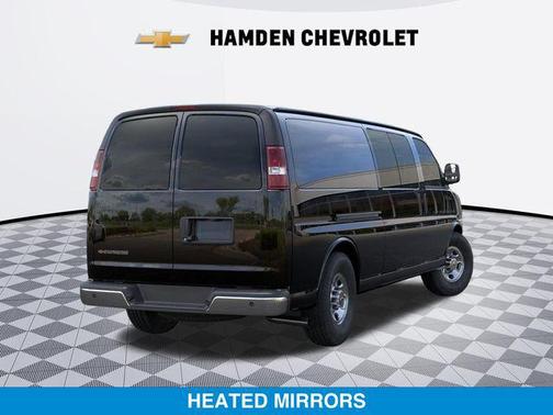Black 2026 Chevrolet Express 3500 3500 Extended Wheelbase, WT, RWD