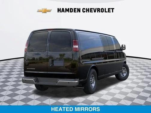 Black 2026 Chevrolet Express 3500 3500 Extended Wheelbase, WT, RWD