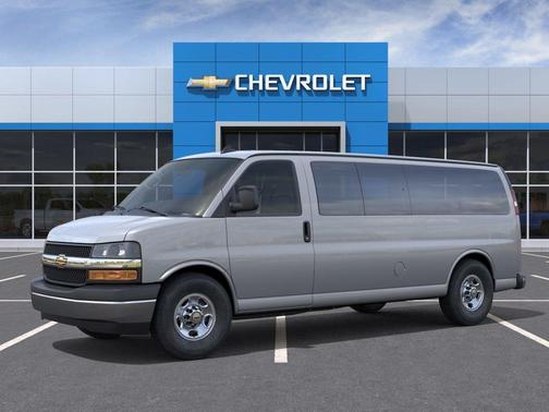 Silver Ice Metallic 2026 Chevrolet Express 3500 3500 Extended Wheelbase, LT, RWD