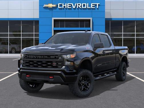 Black 2026 Chevrolet Silverado 1500 Custom Trail Boss