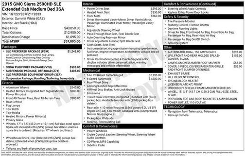 2015 GMC Sierra 2500 SLE