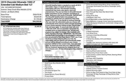 2015 Chevrolet Silverado 1500 1LT