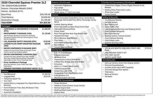 2020 Chevrolet Equinox Premier w/2LZ
