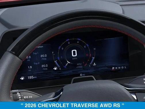 Radiant Red Tintcoat 2026 Chevrolet Traverse RS