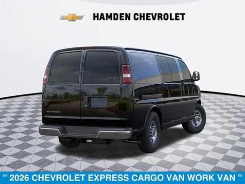 Black 2026 Chevrolet Express 3500 3500 Regular Wheelbase, WT, RWD