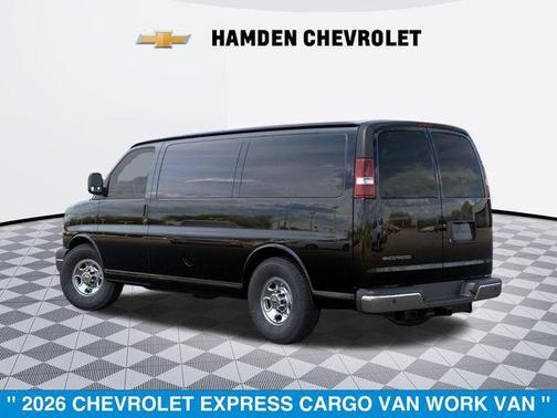 Black 2026 Chevrolet Express 3500 3500 Regular Wheelbase, WT, RWD