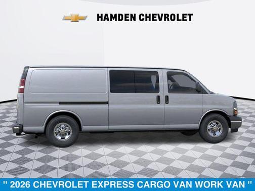 Silver Ice Metallic 2026 Chevrolet Express 3500 3500 Extended Wheelbase, WT, RWD