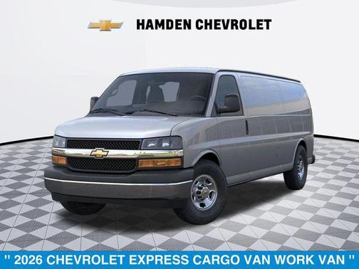 Silver Ice Metallic 2026 Chevrolet Express 3500 3500 Extended Wheelbase, WT, RWD