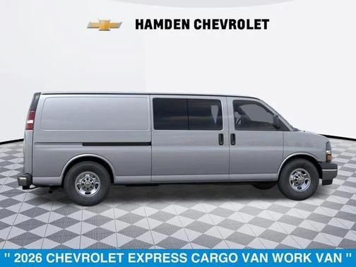 Silver Ice Metallic 2026 Chevrolet Express 3500 3500 Extended Wheelbase, WT, RWD